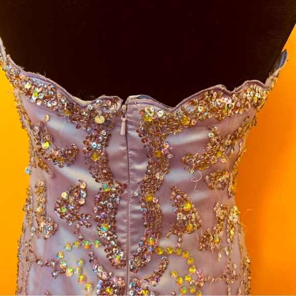 Jovani Beaded Mermaid Long Gown Size 10 - Picture 5 of 8